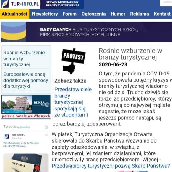 Branża turystyczna nie była słuchana!