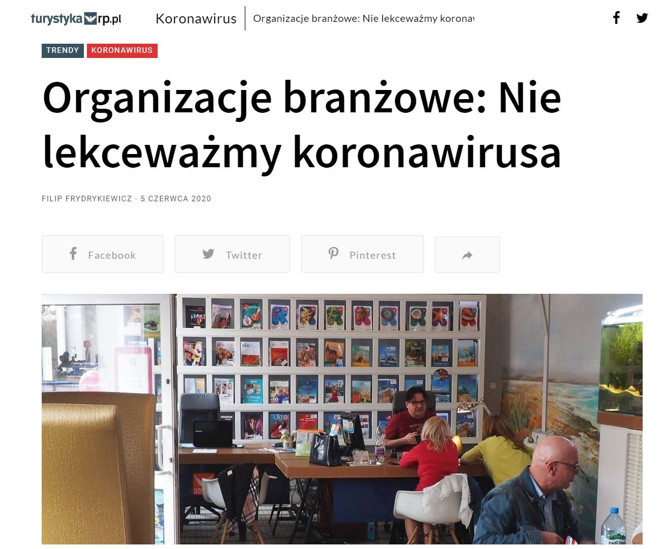 Odmrażamy turystykę, dostaliśmy kredyt zaufania, nie lekceważmy groźby powrotu koronawirusa – apelują wsp…
