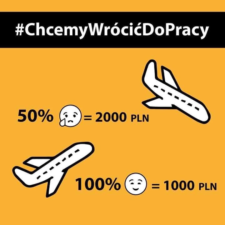 Połowy ludzi może nie być stać na droższe podróże! Przywróćmy normalność! #ChcemyWrocicDoPracy