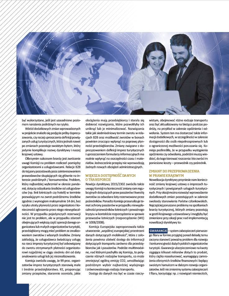 Nowelizacja Dyrektywy 2015/2302 - co czeka organizatorów turystyki